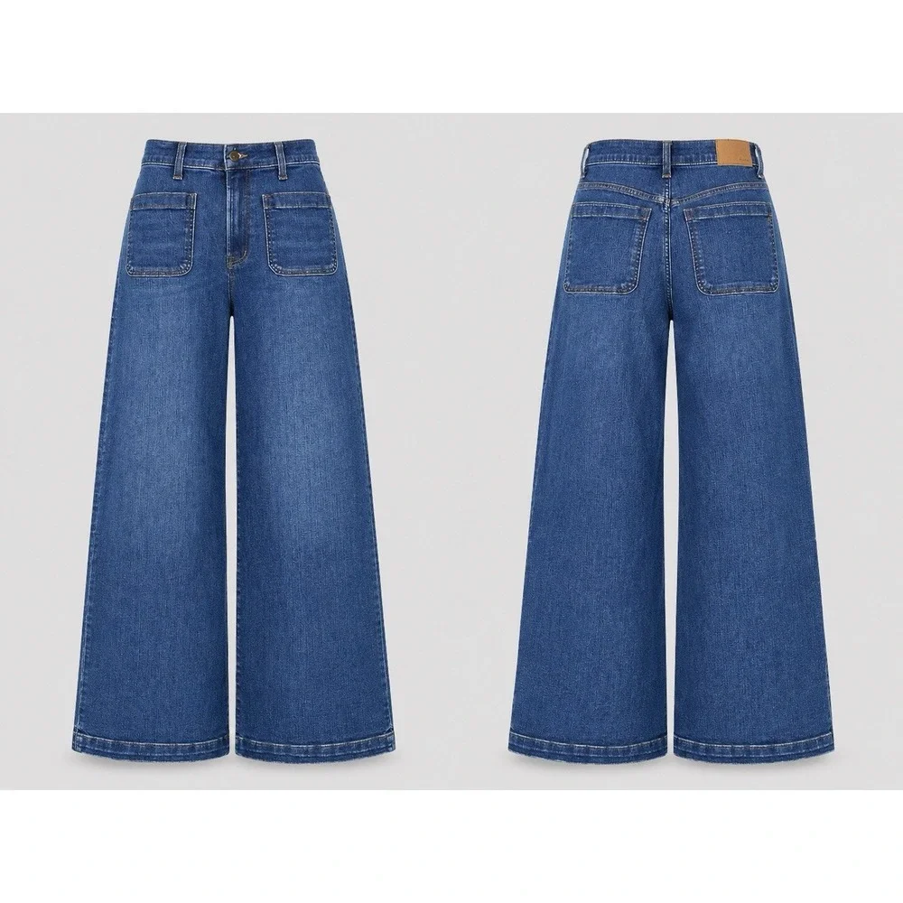Madewell Emmett Wide Leg Jeans Size 28 Denim Casual Retro Y2K 90s Boho Grunge